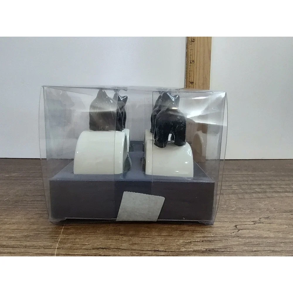 Scottie Puppy Dog Napkin Rings Set of 4 Thomas O'Brien 2005 Vintage Modern